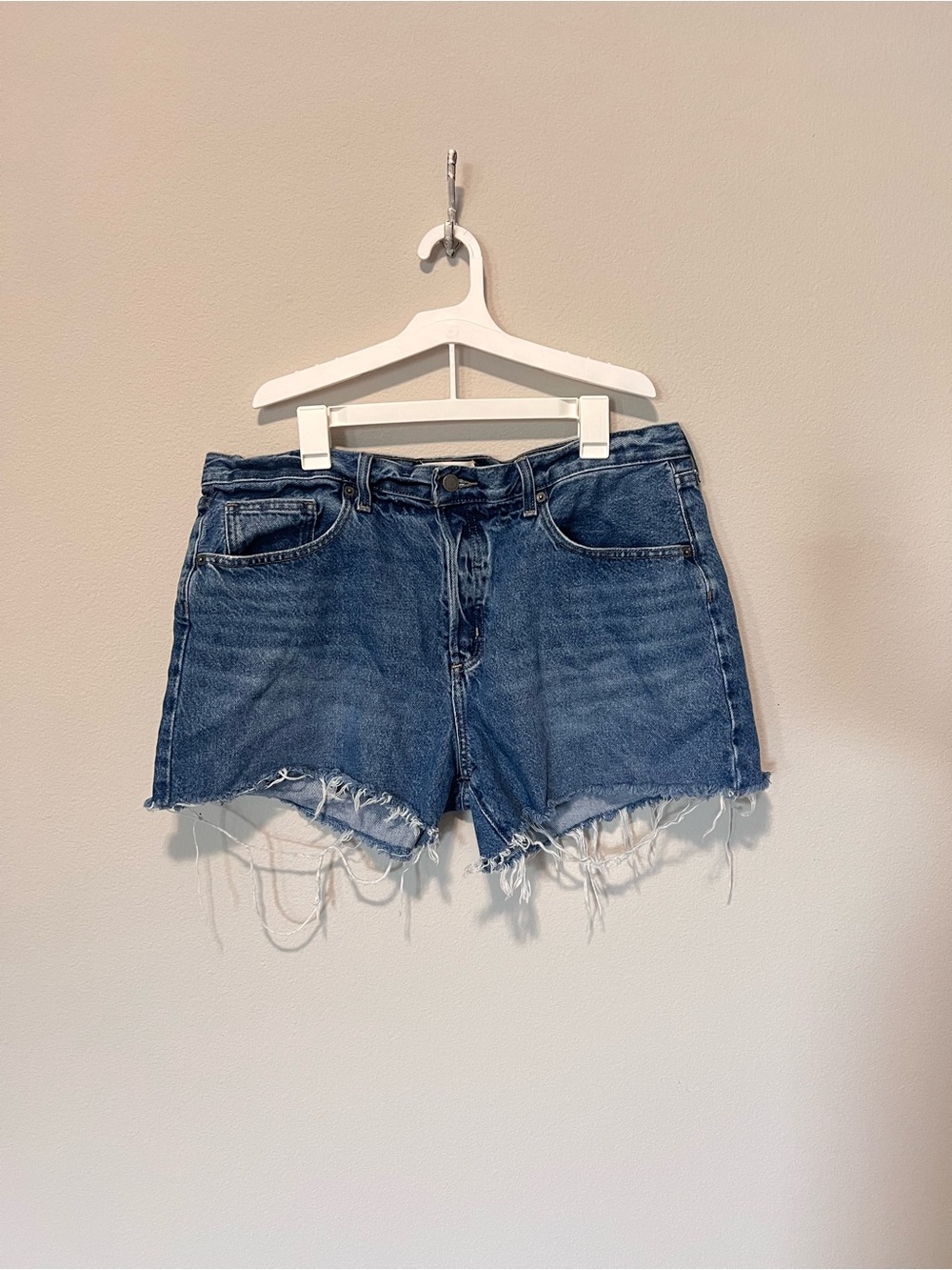 Universal Thread Women's Distressed Denim Shorts-Mid Rise